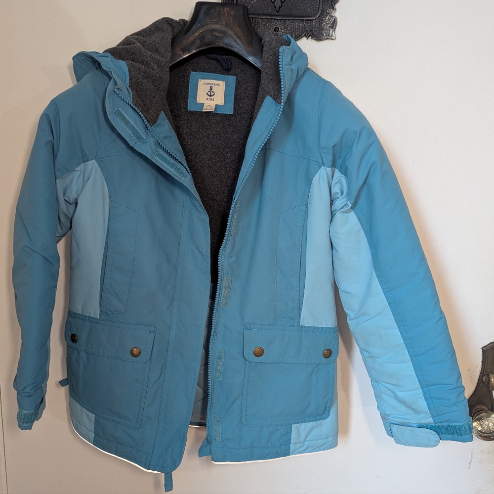 Lands' End Kid's Light Blue Winter Jacket
